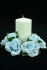 Light Blue Candle Ring For Pillar Candle (Lot of 1) SALE ITEM